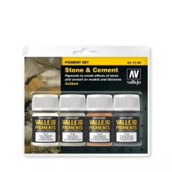 New Set 4 pinturas para modelismo 192 Piedra y Cemento Pigments FX 35ml Maquetas Y Modelismo|Pinturas Para Maquetas Y Modelismo