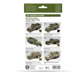 Sale Set 6 pinturas para modelismo 402 US Olive Drab AFV 8ml Maquetas Y Modelismo|Pinturas Para Maquetas Y Modelismo