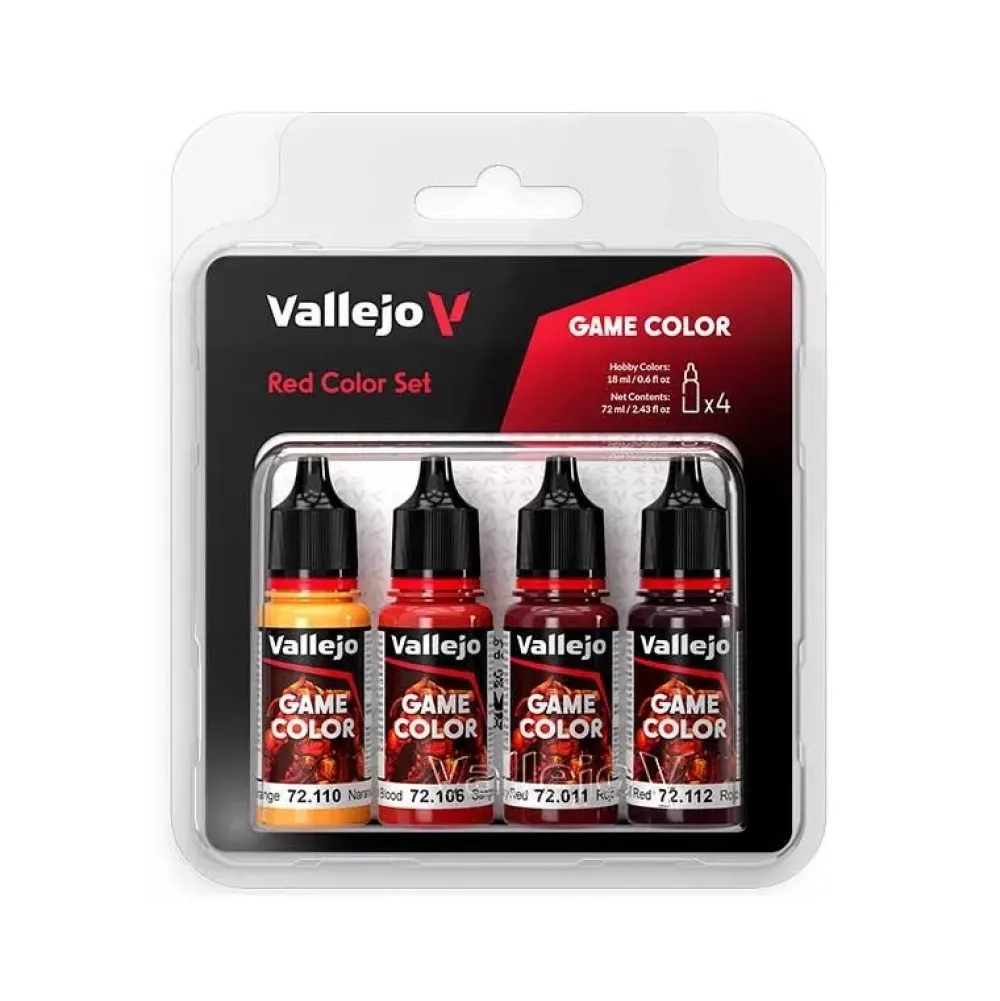 Discount Set 4 pinturas para modelismo 377 Rojos Game Color 18ml Maquetas Y Modelismo|Pinturas Para Maquetas Y Modelismo