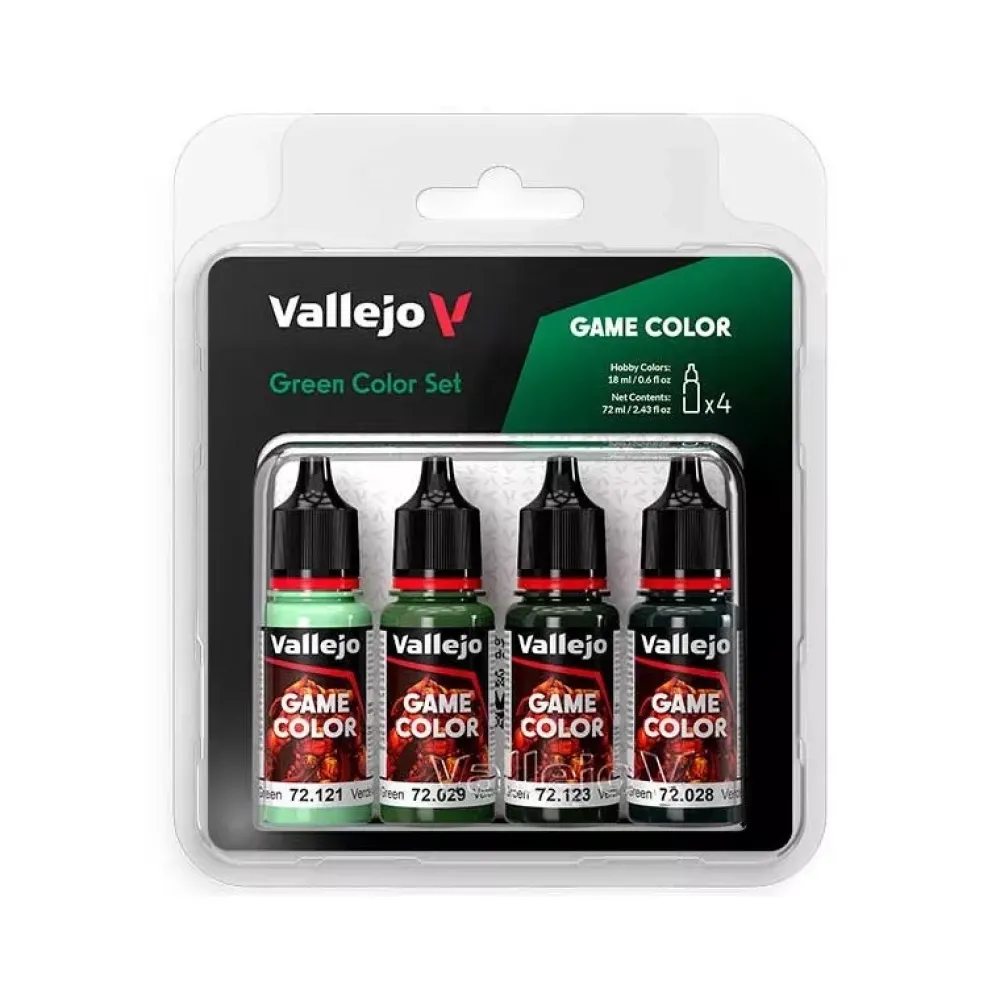 Online Set 4 pinturas para modelismo 384 Verdes Game Color 18ml Maquetas Y Modelismo|Pinturas Para Maquetas Y Modelismo