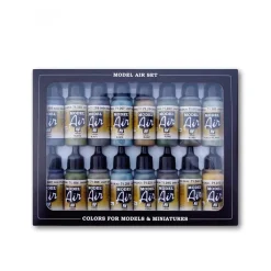Best Set 16 pinturas para modelismo 194 Colores RLM Model Air 17ml Maquetas Y Modelismo|Pinturas Para Maquetas Y Modelismo