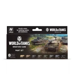 New Set 8 pinturas para modelismo 245 Wargames World of Tanks 17ml Pinturas Para Maquetas Y Modelismo|Maquetas Y Modelismo