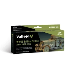 Online Set 8 pinturas para modelismo 622 WWII British Colors Africa 1939-1943 AFV 17ml Pinturas Para Maquetas Y Modelismo|Maquetas Y Modelismo