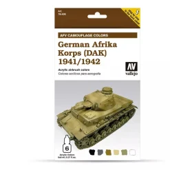 Set 6 pinturas para modelismo 409 German Afrika Korps AFV 8ml Maquetas Y Modelismo|Pinturas Para Maquetas Y Modelismo