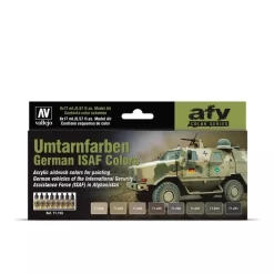 Outlet Set 8 pinturas para modelismo 159 Umtarnfarben German ISAF AFV 17ml Maquetas Y Modelismo|Pinturas Para Maquetas Y Modelismo