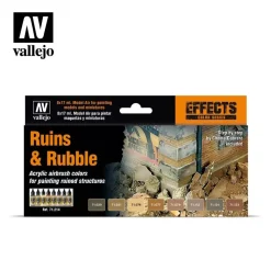 Outlet Set 8 pinturas para modelismo 214 Ruinas y Escombros AFV 17ml Maquetas Y Modelismo