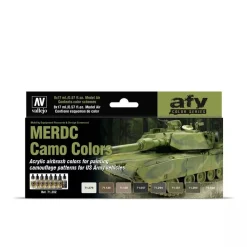 New Set 8 pinturas para modelismo 202 MERDC Camo Colors AFV 17ml Maquetas Y Modelismo|Pinturas Para Maquetas Y Modelismo
