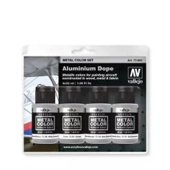 Best Set 4 pinturas para modelismo 603 Aluminium Dope Metal Color 32ml Pinturas Para Maquetas Y Modelismo