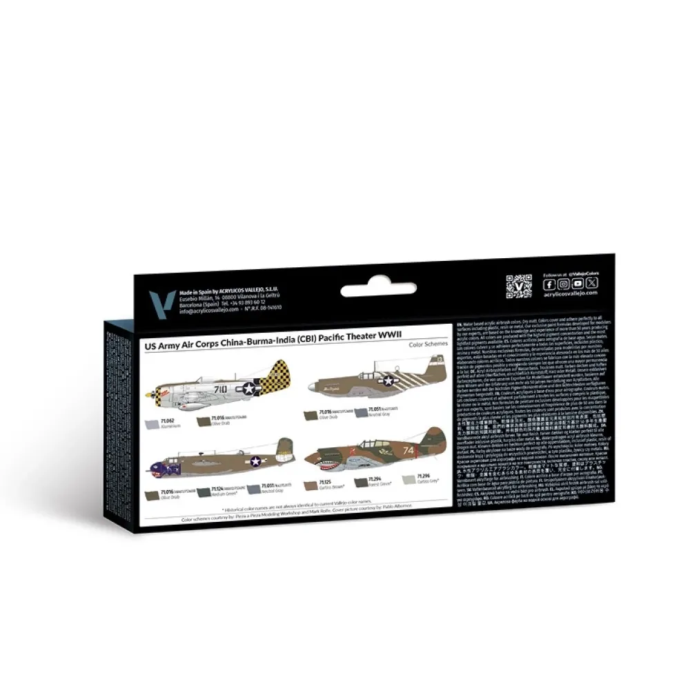 Discount Set 8 pinturas para modelismo 184 US Army Air Corps China-Burma-India (CBI) Pacific Theater WWII Air War 17ml Pinturas Para Maquetas Y Modelismo|Maquetas Y Modelismo