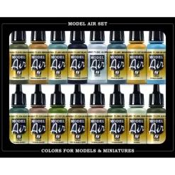 Best Set 16 pinturas para modelismo 185 WWII USAAF Aircraft Model Air 17ml Pinturas Para Maquetas Y Modelismo|Maquetas Y Modelismo