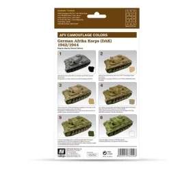Clearance Set 6 pinturas para modelismo 410 German Afrika Korps 2 AFV 8ml Maquetas Y Modelismo|Pinturas Para Maquetas Y Modelismo