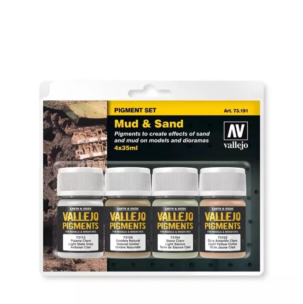 Sale Set 4 pinturas para modelismo 191 Barro y Arena Pigments FX 35ml Maquetas Y Modelismo|Pinturas Para Maquetas Y Modelismo