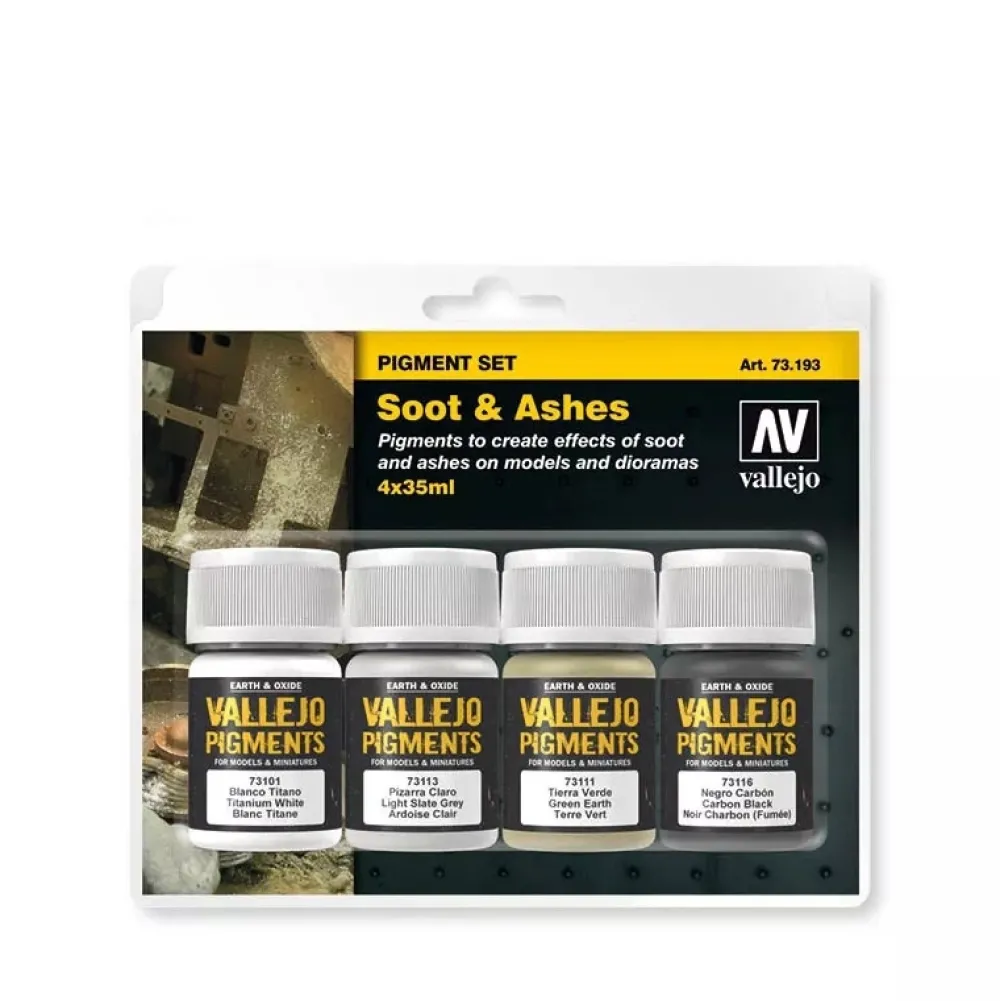 Outlet Set 4 pinturas para modelismo 193 Hollín y Cenizas Pigments FX 35ml Maquetas Y Modelismo|Pinturas Para Maquetas Y Modelismo