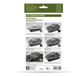 Best Set 6 pinturas para modelismo 400 Dunkelgrau German Dark Grey AFV 8ml Maquetas Y Modelismo|Pinturas Para Maquetas Y Modelismo