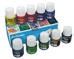 Outlet Set 10 pinturas para textiles claros Setacolor 45ml Pinturas Para Tela Y Seda