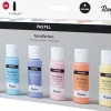 Clearance Set 6 Pinturas pastel Surtidas 60ml Pinturas Acrílicas