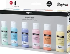 Clearance Set 6 Pinturas pastel Surtidas 60ml Pinturas Acrílicas