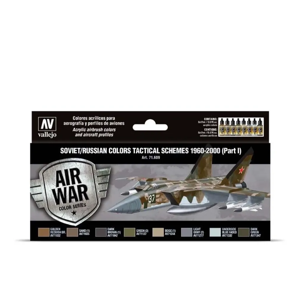 Discount Set 8 pinturas Soviet/Russian colors Tactical Schemes 1960-2000 I 17ml Pinturas Para Maquetas Y Modelismo