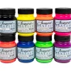 New Set 8 pinturas textiles fluorescentes 67ml Ceras, Pátinas Y Tintes|Tintes