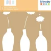 New Set 2 plantillas de stencil Sweet Garden Plantillas