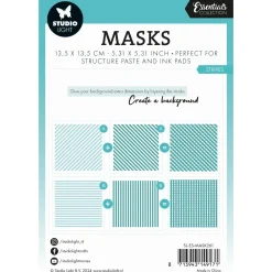 New Set 2 plantillas de stencil Stripes Essentials Plantillas