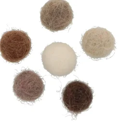 Online Set 60 Pompones De Lana Afieltrada Marrones 1cm Goma Eva Fofuchas
