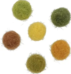New Set 60 Pompones De Lana Afieltrada Verdes 1cm Goma Eva Fofuchas
