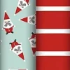 Discount Set 2 rollos Papel de Regalo Tiny Rolls Navidad Azul y Rojo Navidad