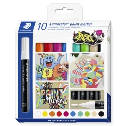 Clearance Set 10 rotuladores acrílicos Lumocolor Rotuladores