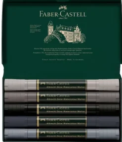 Clearance Set 5 Rotuladores Acuarelables Grises Albrecht Dürer Rotuladores