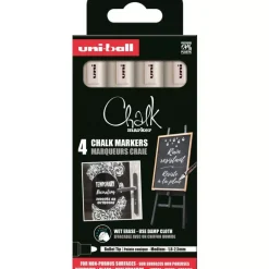 Outlet Set 4 Rotuladores blancos PWE5M Uni Chalk Posca Rotuladores