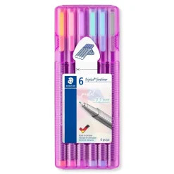 Clearance Set 6 Rotuladores Calibrados pastel Triplus Fineliner Rotuladores