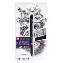 Set 3 rotuladores calibrados Pigma Micron Black Edition Rotuladores
