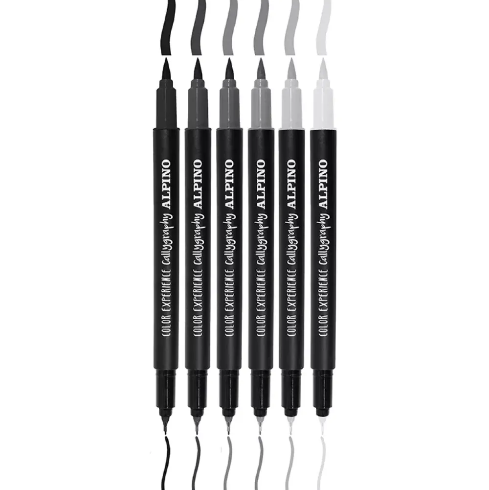 Clearance Set 6 Rotuladores Caligrafía Doble Punta Color Experience Rotuladores