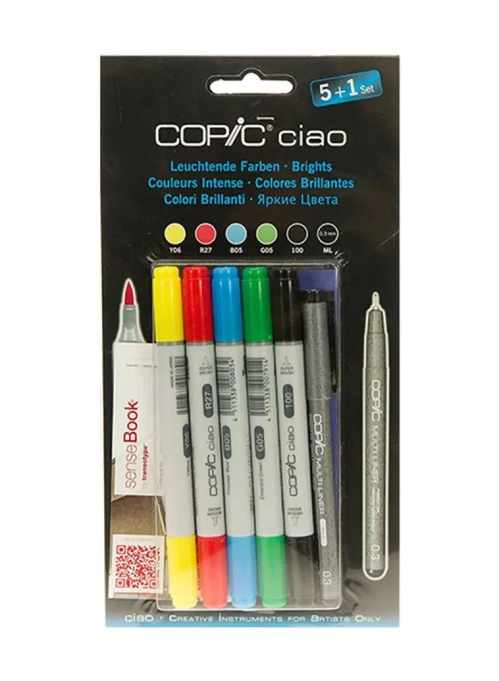 Online Set 5+1 rotuladores Colores Brillantes Ciao Rotuladores