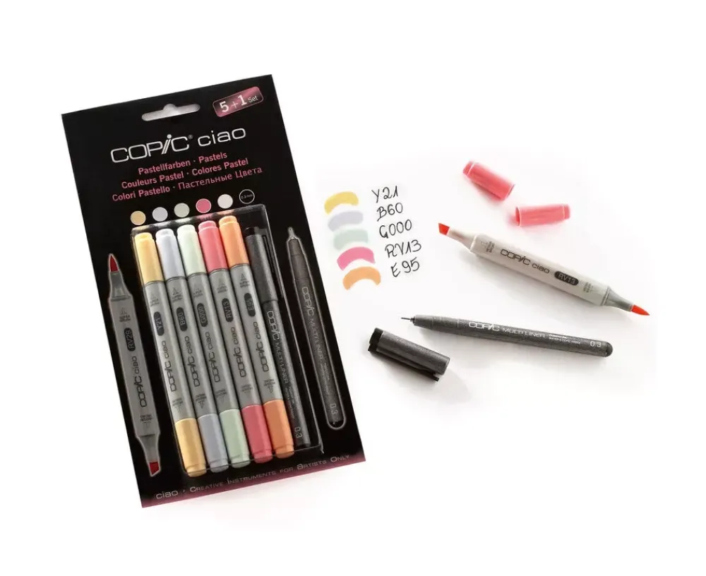Sale Set 5+1 rotuladores Colores Pastel Ciao Rotuladores