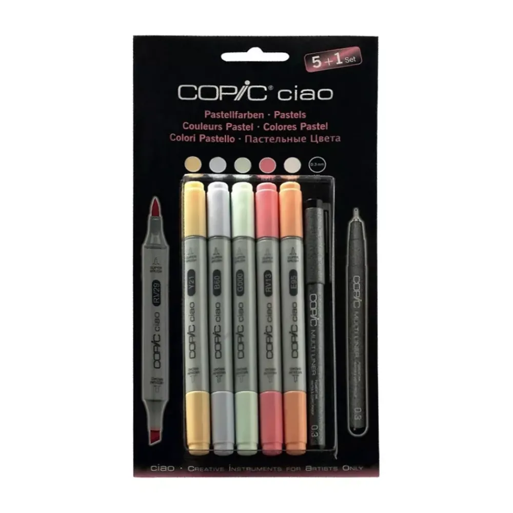 Sale Set 5+1 rotuladores Colores Pastel Ciao Rotuladores