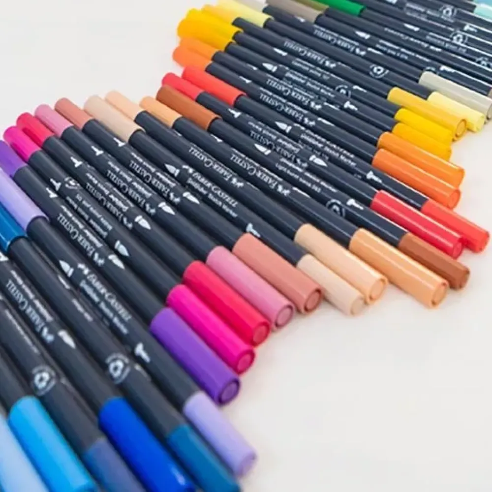 Discount Set 24 Rotuladores Doble Punta Goldfaber Sketch Rotuladores