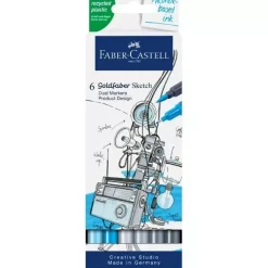 Online Set 6 Rotuladores Doble Punta Product Design Goldfaber Sketch Creative Studio Rotuladores