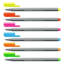 New Set 6 Rotuladores Fineliner Neón Triplus Rotuladores