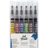 New Set 6 Rotuladores Ink Brush Actuales Rotuladores