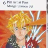 Online Set 6 rotuladores Manga Shônen Pitt Artist Pen Rotuladores