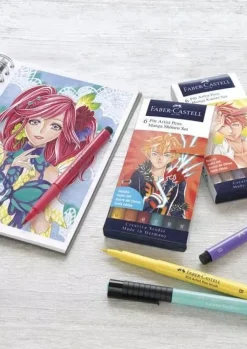 Outlet Set 6 rotuladores Manga Shôjo Pitt Artist Pen Rotuladores