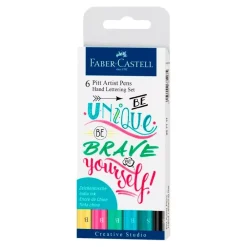 Set 6 rotuladores Pastel Pitt Artist Pen Hand Lettering Rotuladores
