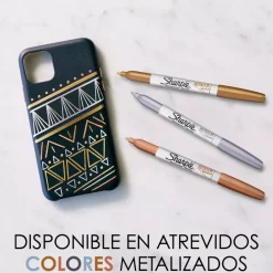 Sale Set 3 Rotuladores Permanentes Metálicos Punta Fina Rotuladores|Pinturas Para Tela Y Seda