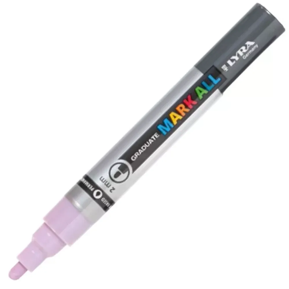 Hot Set 6 rotuladores permanentes colores pastel Mark All 2mm Rotuladores