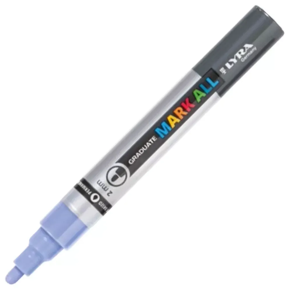 Hot Set 6 rotuladores permanentes colores pastel Mark All 2mm Rotuladores