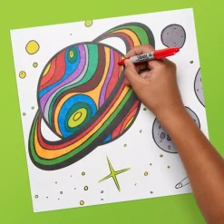Clearance Set 24 Rotuladores Permanentes Punta Fina Electro Pop Rotuladores|Pinturas Para Tela Y Seda
