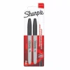 Sale Set 2 Rotuladores Permanentes Punta Fina Negro Rotuladores|Pinturas Para Tela Y Seda