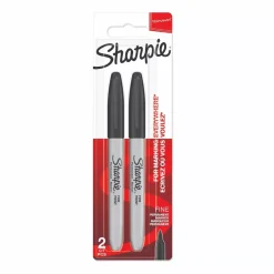Sale Set 2 Rotuladores Permanentes Punta Fina Negro Rotuladores|Pinturas Para Tela Y Seda